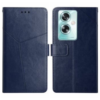 Чехол-книжка Y-shaped Pattern для OPPO Reno11 F 5G/F25 Pro 5G - синий