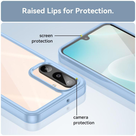 Противоударный чохол Colorful Acrylic Series для Samsung Galaxy M16 5G - синий