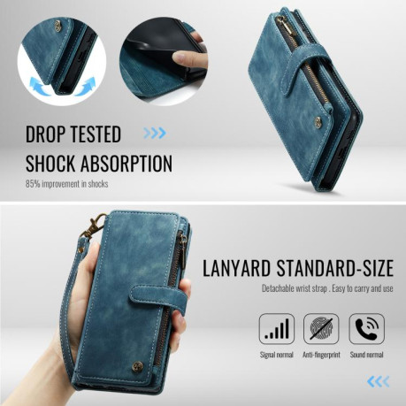 Чохол-гаманець CaseMe-C30  для Samsung Galaxy S25+ 5G - синій
