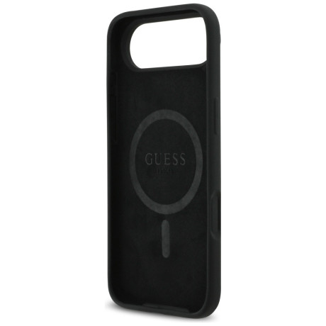 Оригинальный силиконовый чехол Guess Silicone Triangle Logo с MagSafe на iPhone Air - Black
