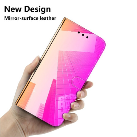 Чехол-книжка Imitated Mirror для OPPO A78 4G - розовый