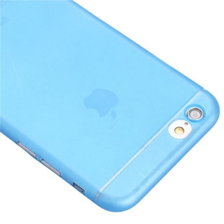 Ультратонкий Полупрозрачный Чехол с Защитой Камеры Серый для iPhone  6 Plus  6S Plus(Blue)