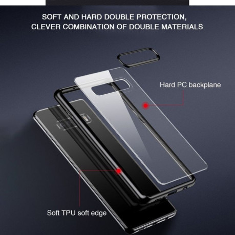 Прозрачно- черный чехол TOTU Crystal Color Series Slim на Samsung Galaxy S10+Plus