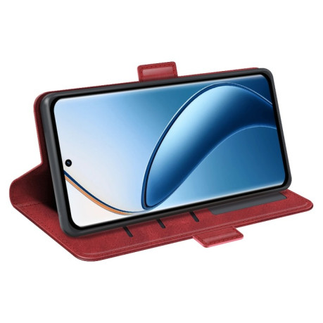 Чехол-книжка Dual-side Magnetic Buckle для Realme 12+ 5G - красный