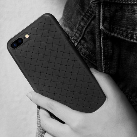 Ультратонкий чехол Benks Knitting Leather Surface Protective на iPhone 8 Plus/ 7 Plus- черный