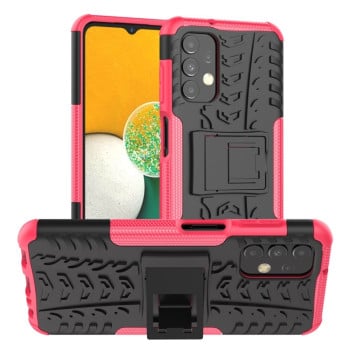 Протиударний чохол Tire Texture на Samsung Galaxy A13 4G - рожевий