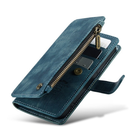 Шкіряний чохол-гаманець CaseMe-C30 для iPhone 13 mini - синій