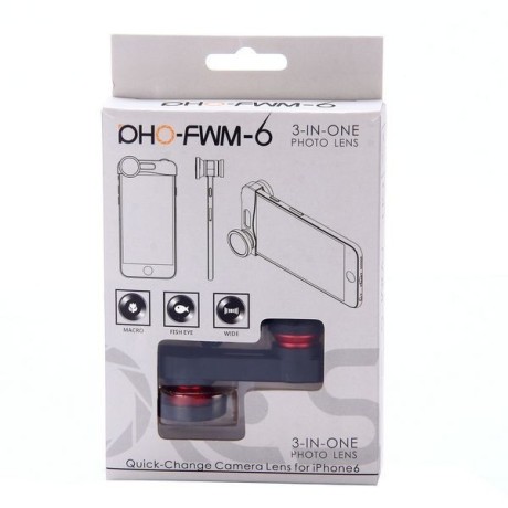Об'єктив Pho-FWM-6 Лінзи Fish Eye та Wide Camera для iPhone 6, 6S