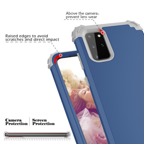 Противоударный чехол Three-piece Anti-drop на  Samsung Galaxy S20 Plus - синий