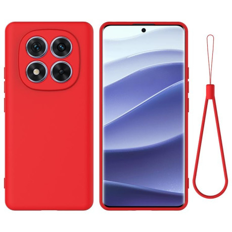 Силіконовий чохол Solid Color Liquid Silicone на Xiaomi Poco X7 - червоний