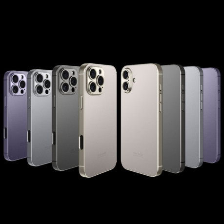 Ультратонкий чохол GKK AG Craft Skin Feel Full Coverage на iPhone 16 Pro - фіолетовий