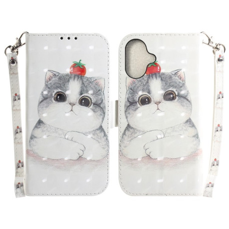 Чохол-книжка 3D Painting для iPhone 16 - Cute Cat