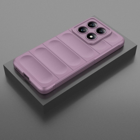 Силиконовый чехол Magic Flannel для Xiaomi 14T 5G Global - фиолетовый