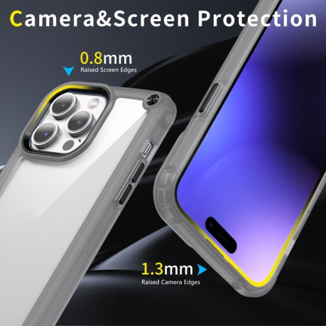 Протиударний чохол Soft Clear для iPhone 15 - чорний