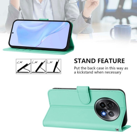 Чохол-книжка Skin Feel S-type для Realme 13+ 5G/13 Pro 5G/13 Pro+ - зелений