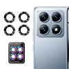 Защитное стекло на камеру ENKAY 9H Aluminium для Xiaomi 14T - черное