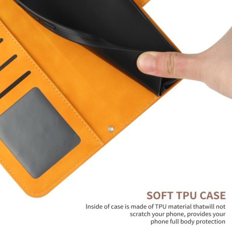 Чехол-книжка Skin Feel Sun Flower для Motorola Edge 60 5G - желтый