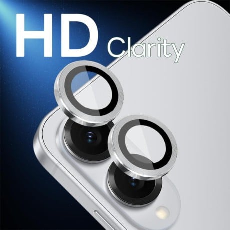 Захисне скло на камеру NORTHJO Camera Lens Protector CD Metal Ring на Samsung Galaxy S25 Edge 5G - сріблясте