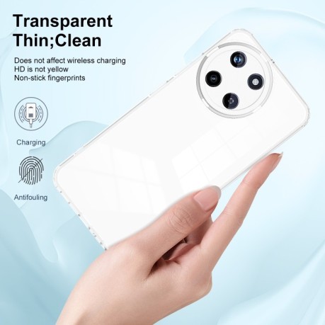 Противоударный чехол Clear Color Frame для Realme 11  - белый