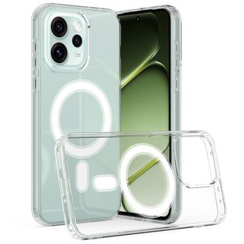 Чохол Clear Case з MagSafe гібрид твердого і м'якого матеріалу на OPPO Reno15 Pro Max 5G Global — прозорий