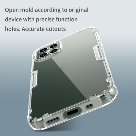 Протиударний силіконовий чохол NILLKIN Nature на iPhone 12 Pro Max - сірий
