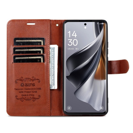 Чохол-книжка AZNS Magnetic Calf на Redmi Note 14 Pro+ 5G - коричневий
