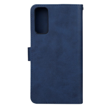 Чехол-книжка EsCase Leather для Vivo Y20 India / Y30 China / iQOO U1X / Y20S / Y12S / Y11S / Y20i / Y20A / Y20G / Y30G / iQOO U3X / Y12s 2021 - синий