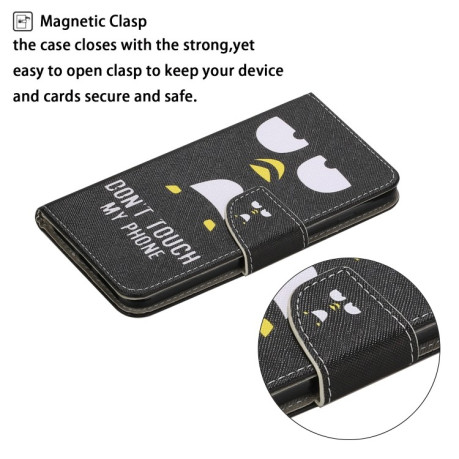 Чехол-книжка Colored Drawing Pattern для Samsung Galaxy S24 FE 5G - Penguins