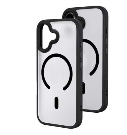 Чехол Oil-spray Skin Feel MagSafe гибрид на iPhone 17 - черный