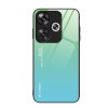 Стеклянный чехол Gradient Color для Xiaomi Poco F6 - зеленый