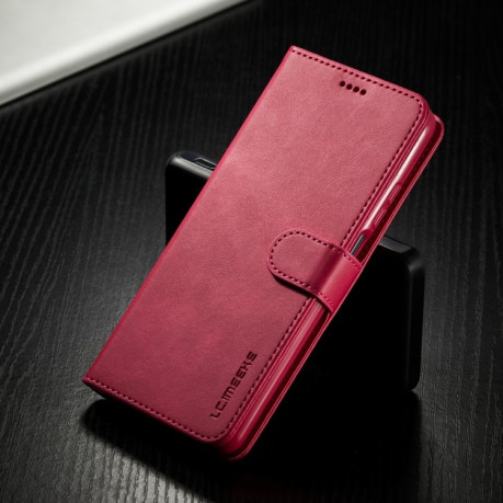 Чехол книжка LC.IMEEKE Calf Texture на Xiaomi Mi 10T Lite - красный