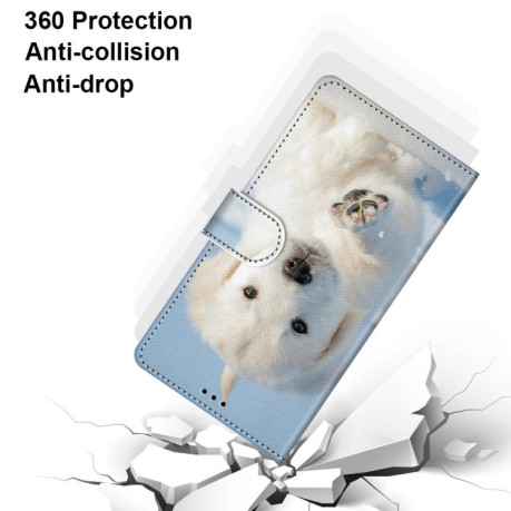 Чохол-книжка Coloured Drawing Cross Samsung Galaxy A03 Core - Snow Puppy