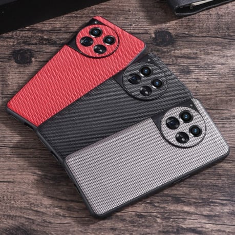 Чохол протиударний Nylon Cloth Texture +TPU для OnePlus 12 - червоний