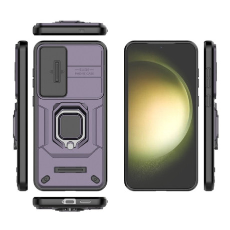 Протиударний чохол Sliding Camshield для Samsung Galaxy S25+ 5G - фіолетовий