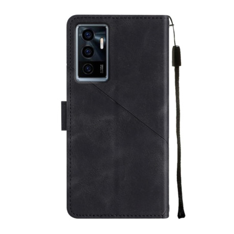 Чехол-книжка Skin-feel Embossed для Vivo S10e 5G / V23e 4G&amp;5G / Y75 4G - черный