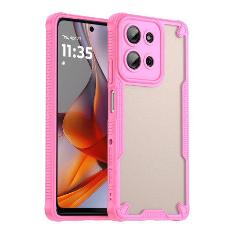 Протиударний чохол Armor Glaze PC Hybrid для Motorola Moto G75 5G - рожевий