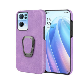 Протиударний чохол EsCase Ring Holderr OPPO Reno7 Pro 5G-фіолетовий