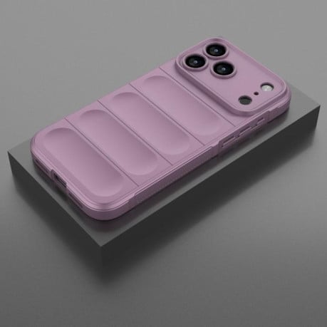 Силіконовий чохол Magic Flannel на iPhone 17 Pro Max - фіолетовий