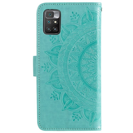 Чехол-книжка Totem Flower для Samsung Galaxy M52 5G - зеленый