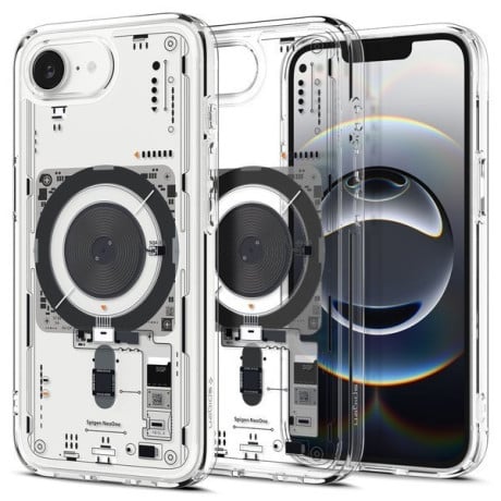 Оригинальный чехол Spigen Ultra Hybrid  Zero One Mag для iPhone 16e - Clear