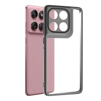 Ультратонкий чехол Frosted PC для Motorola Edge 60 Fusion  - черный