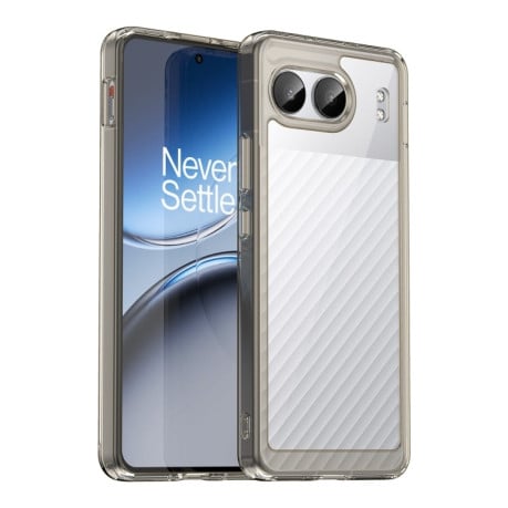 Чохол Colorful Acrylic Series із кольоровим бампером на OnePlus Nord 4 - прозоро-сірий