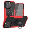 Противоударный чехол Machine Armor Bear для iPhone 13 Pro - красный