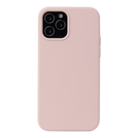 Силиконовый чехол Solid Color Liquid на iPhone 13 mini - светло-розовый