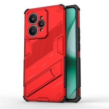 Противоударный чехол Punk Armor с подставкой на Realme 15 5G Global — красный