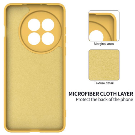 Силіконовий чохол Solid Color Liquid Silicone на OnePlus 13R/Ace 5/5 Pro - жовтий
