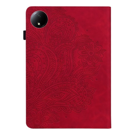 Чохол-книжка Embossed Tiger Pattern Leather для Xiaomi Redmi Pad SE 8.7 - червоний