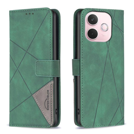 Чохол-книжка Rhombus Texture для OPPO A5 Pro 5G - зелений