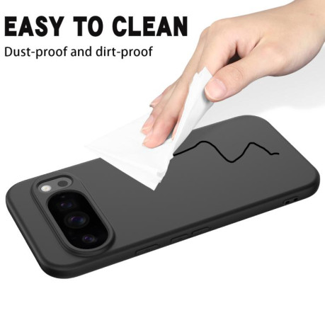 Силиконовый чехол Solid Color Liquid Silicone на Google Pixel 10 Pro XL - черный