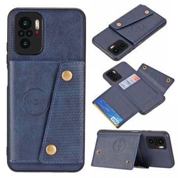 Протиударний чохол Magnetic with Card Slots на Xiaomi Redmi Note 10/10s/Poco M5s - синій